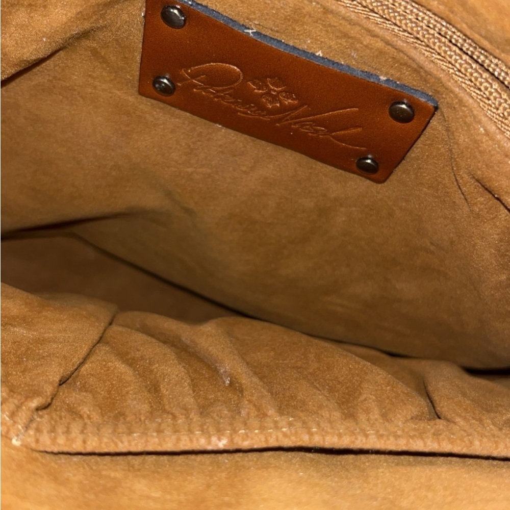 Patricia Nash Tan Suede Interior Crossbody